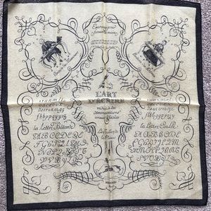 Authentic Hermès mousseline gavroche L’Art d’Ecrire by Maurice Trenchant